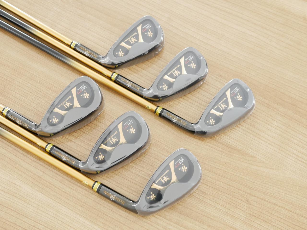 Iron set : Other Brand : **ของใหม่ ยังไม่แกะพลาสติก** ชุดเหล็ก Mutsumi Honma MH777 One Length (ใบใหญ่ ตีง่าย ไกล) มีเหล็ก 5-Pw (6 ชิ้น) ก้านกราไฟต์ Flex SR