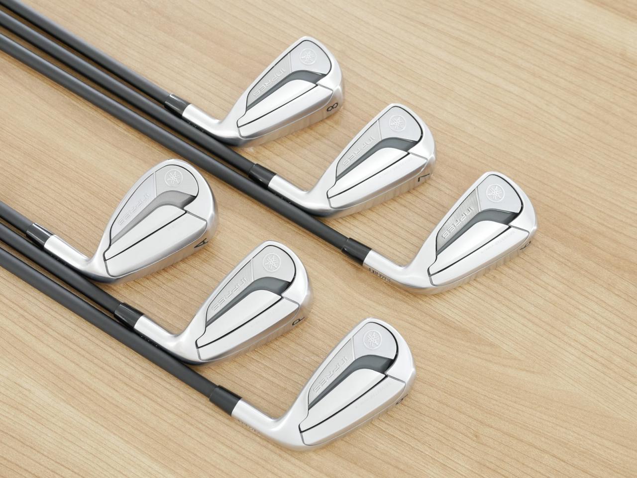 Iron set : Yamaha : ชุดเหล็ก Yamaha Inpres DriveStar Type S (รุ่นล่าสุด ปี 2025 ตีไกลที่สุด ไกลกว่าเหล็กทั่วไป 2 เบอร์ หน้าเด้งมากๆ) มีเหล็ก 6-Pw,Aw (6 ชิ้น) ก้านกราไฟต์ Fujikura TRAVIL 85 Flex S