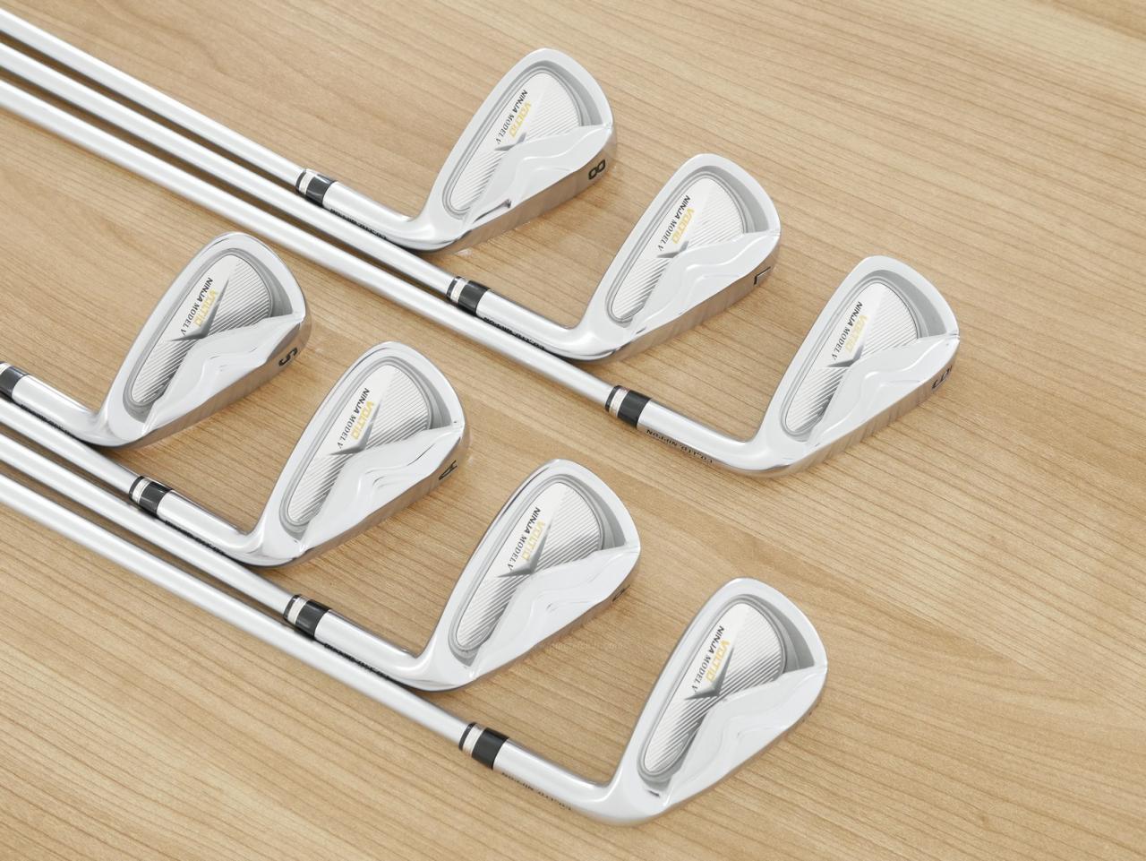 Iron set : Katana : ชุดเหล็ก Katana Voltio NINJA Model V (ปี 2020 หน้าเด้ง ตีไกล) มีเหล็ก 6-Pw,Aw,Sw (7 ชิ้น) ก้านกราไฟต์ Fujikura Voltio 40 Flex SR