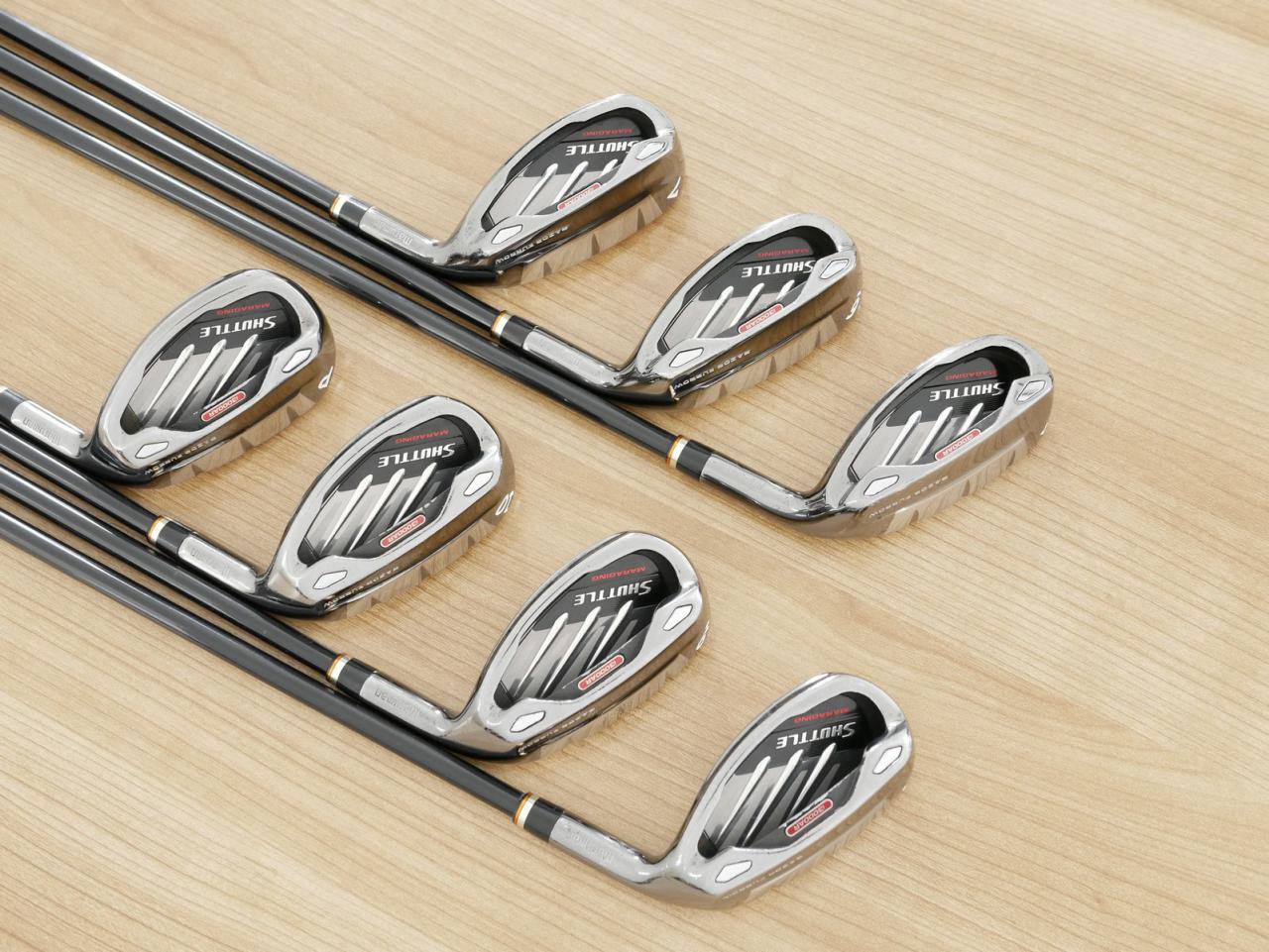 Iron set : Maruman : ชุดเหล็กกระเทย Maruman Shuttle i3000AR (ตีง่าย ไกลมาก) มีเหล็ก 5-10,Pw (7 ชิ้น) ก้านกราไฟต์ Flex R