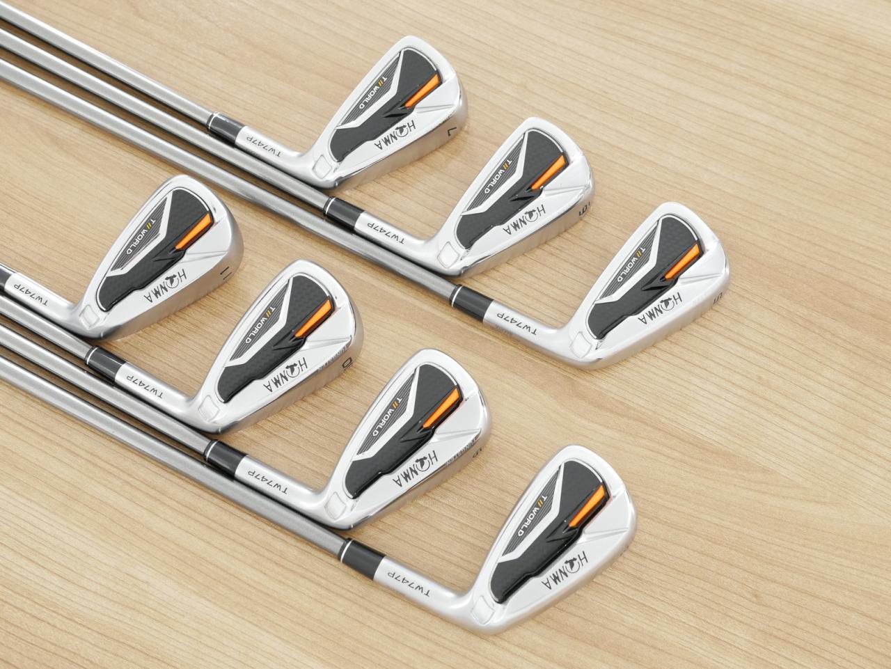 Iron set : Honma : ชุดเหล็ก Honma Tour World TW747P (รุ่นปี 2019) มีเหล็ก 5-11 (7 ชิ้น) ก้านกราไฟต์ Honma Vizard 50 Flex R