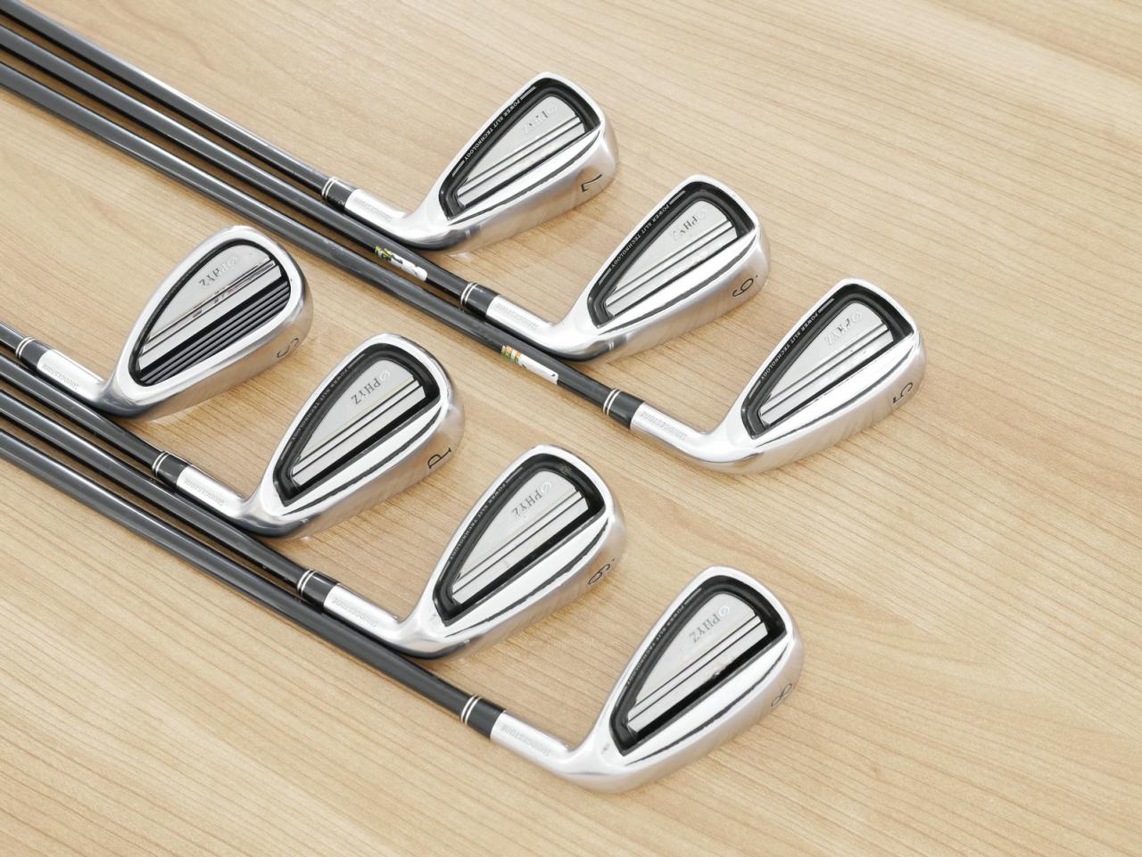 Iron set : Tourstage : ชุดเหล็ก Tourstage PHYZ III (ปี 2017 ซีรี่ย์ท๊อป ใบใหญ่ ตีง่าย ไกล) มีเหล็ก 5-Pw,Sw (7 ชิ้น) ก้านกราไฟต์ Flex S