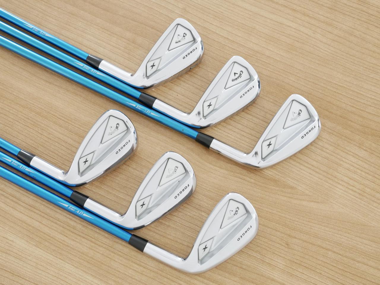 Iron set : Callaway : ชุดเหล็ก Callaway X Forged มีเหล็ก 5-Pw (6 ชิ้น) ก้านกราไฟต์ Tour AD 75 Flex R