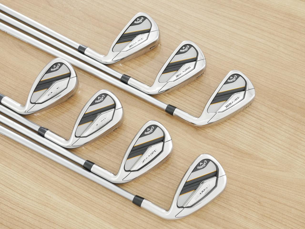 Iron set : Callaway : ชุดเหล็ก Callaway Mavrik (ปี 2020 ตีง่าย ไกลมากๆ) มีเหล็ก 5-Pw,Aw (7 ชิ้น) ก้านกราไฟต์ Mitsubishi Diamana 50 Flex S