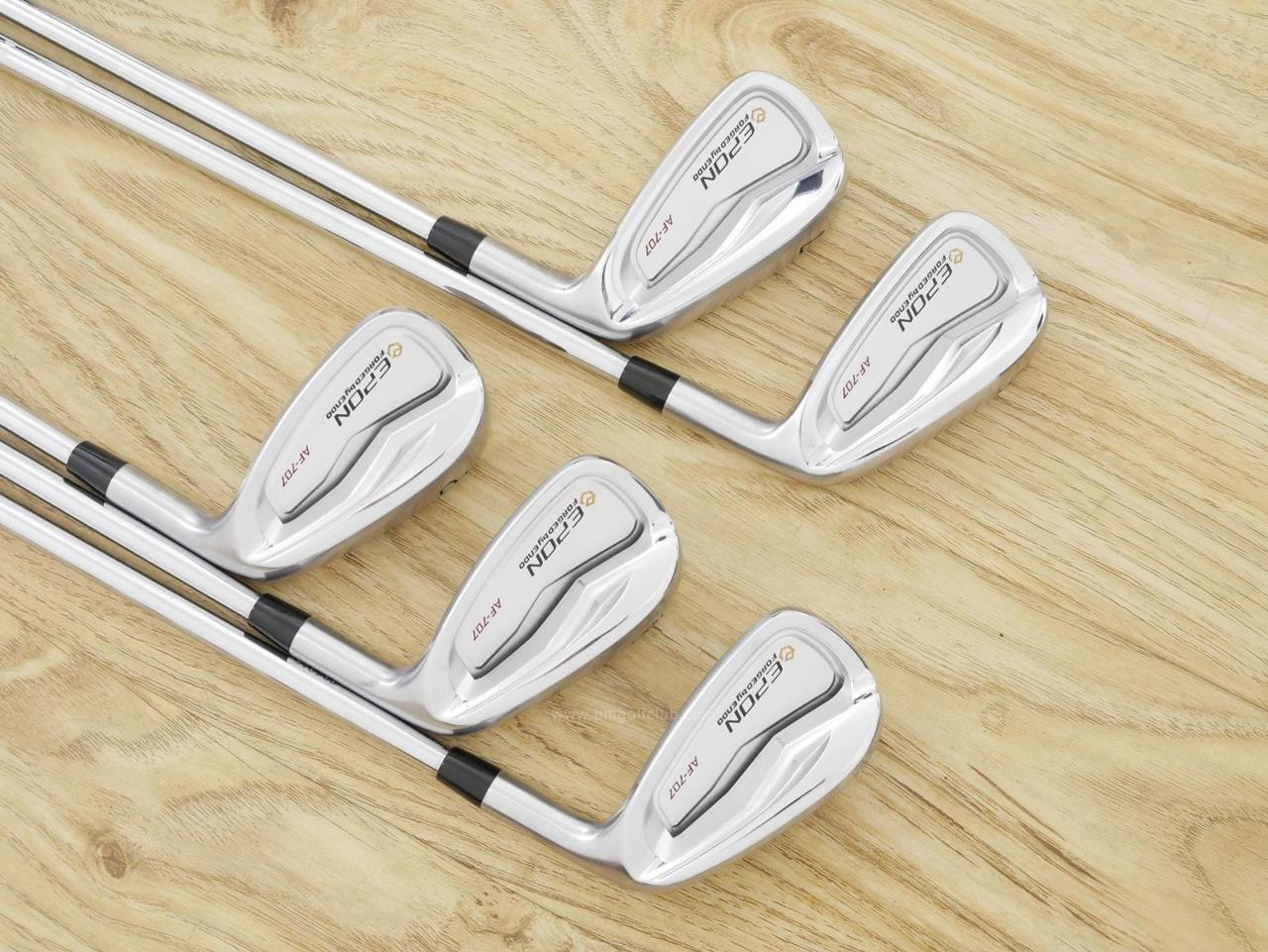 Iron set : Epon : ชุดเหล็ก EPON AF-707 Forged (รุ่นล่าสุด ปี 2024 ใบใหญ่ ตีง่าย ไกล) มีเหล็ก 6-Pw (5 ชิ้น) ก้านเหล็ก NS Pro 950 NEO Flex S