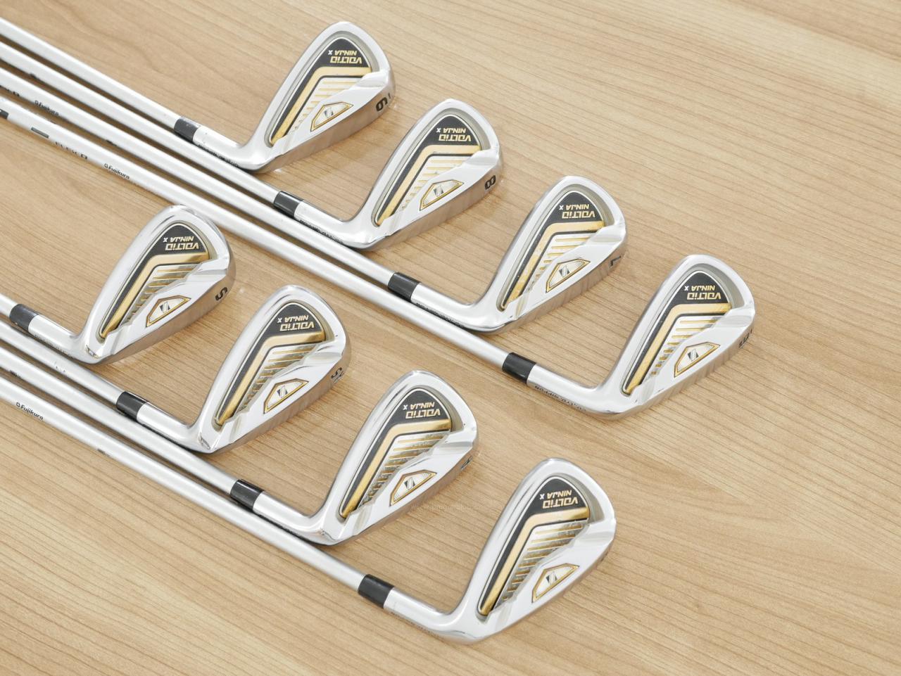 Iron set : Katana : ชุดเหล็ก Katana Voltio NINJA X (ออกปี 2020 หน้าเด้ง ตีไกลมากๆ) มีเหล็ก 6-Pw,Aw,As,Sw (8 ชิ้น) ก้านกราไฟต์ Fujikura Speeder 588 Flex R