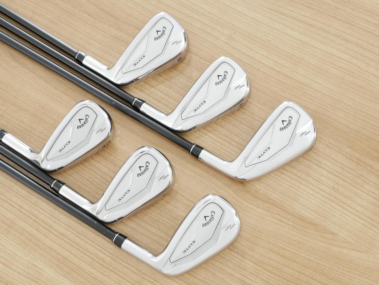 Iron set : Callaway : ชุดเหล็ก Callaway ELYTE Max Fast (ออกปี 2025 ตีง่ายมาก ไกล Japan Spec.) มีเหล็ก 6-Pw,Aw (6 ชิ้น) ก้านกราไฟต์ KBS PGI 60 Flex R