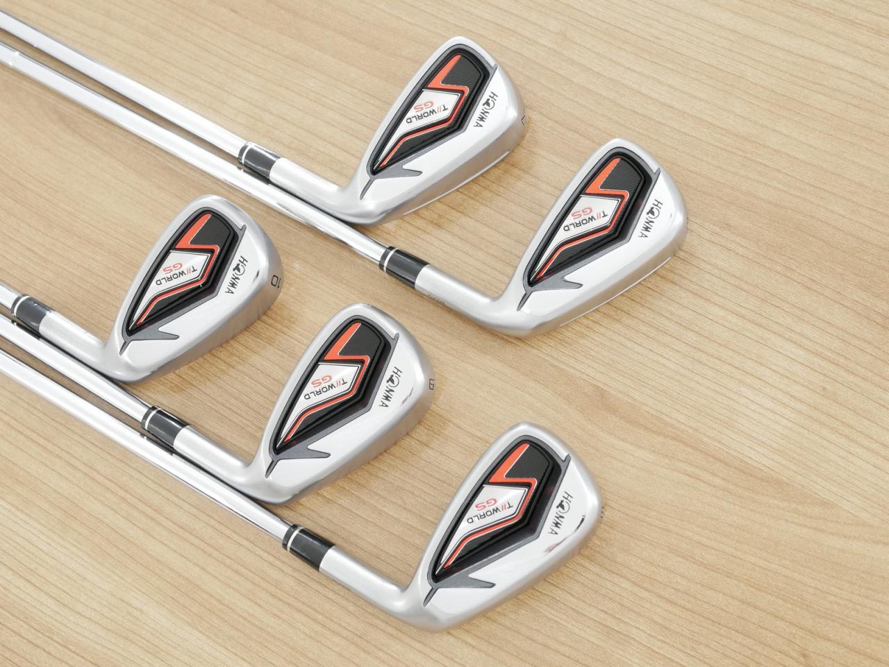 Iron set : Honma : ชุดเหล็ก Honma Tour World GS (ออกปี 2021 ใบใหญ่ ตีง่าย ไกล) มีเหล็ก 6-10 (5 ชิ้น) ก้านเหล็ก NS Pro 950 NEO Flex R