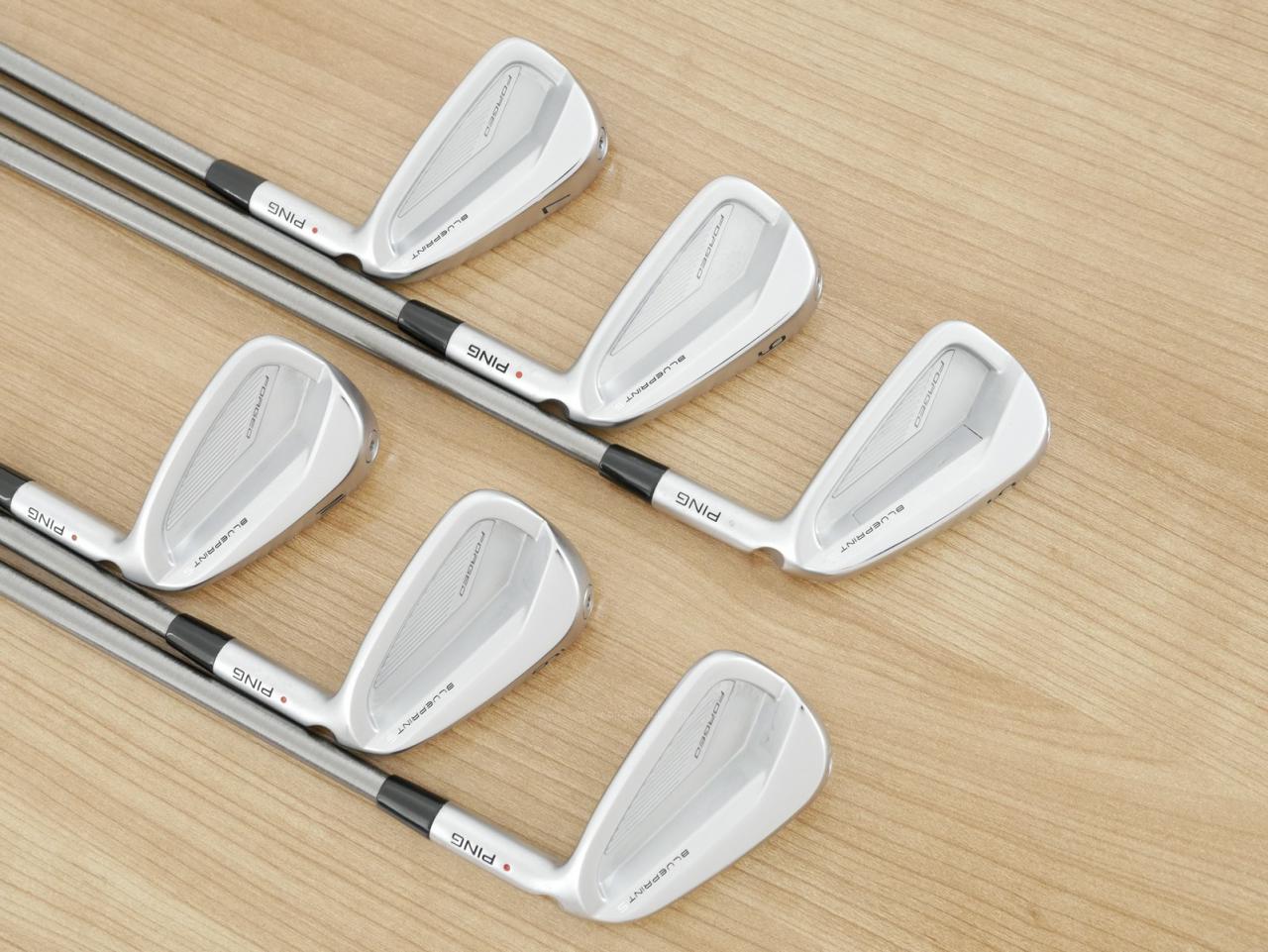 Iron set : Ping : ชุดเหล็ก Ping Blueprint S Forged (รุ่นล่าสุด ออกปี 2024 นุ่ม คม) มีเหล็ก 5-Pw (6 ชิ้น) ก้าน Steelfiber i80cw Flex R