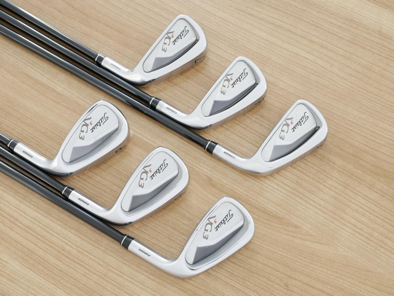 Iron set : Titleist : ชุดเหล็ก Titleist VG3 Forged (Japan Spec.) มีเหล็ก 5-Pw (6 ชิ้น) ก้านกราไฟต์ Flex S