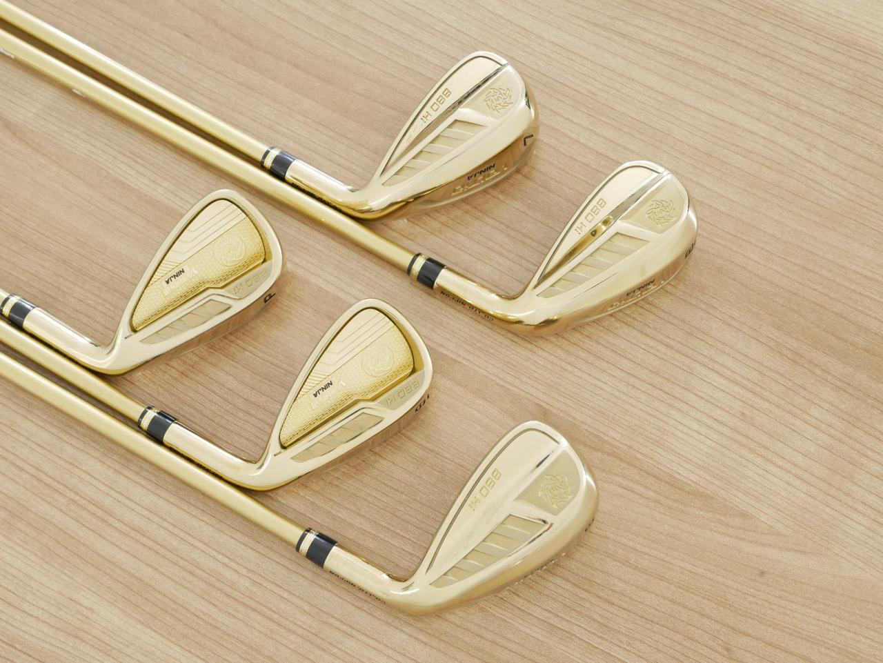 Iron set : Katana : ชุดเหล็ก Katana Voltio NINJA 880Hi Gold (รุ่นท็อปสุด ปี 2018 ตีง่าย ไกล สวยมากๆ) มีเหล็ก 6-Pw (5 ชิ้น) ก้านกราไฟต์ Fujikura Speeder 361 Flex R