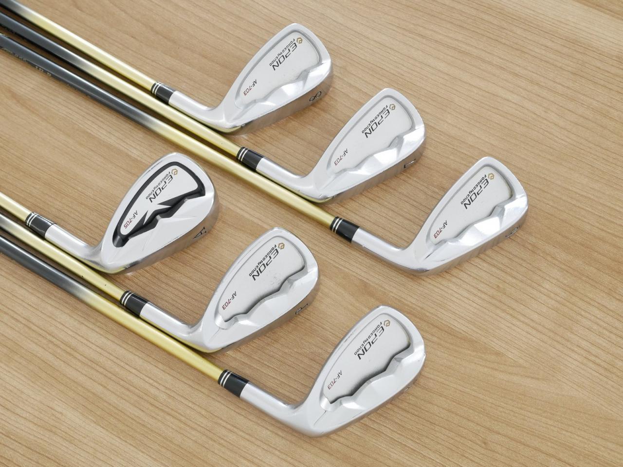 Iron set : Epon : ชุดเหล็ก EPON AF-703 Forged มีเหล็ก 6-Pw,Aw (6 ชิ้น) สุดยอดก้าน Waccine Compo GR51K Flex R