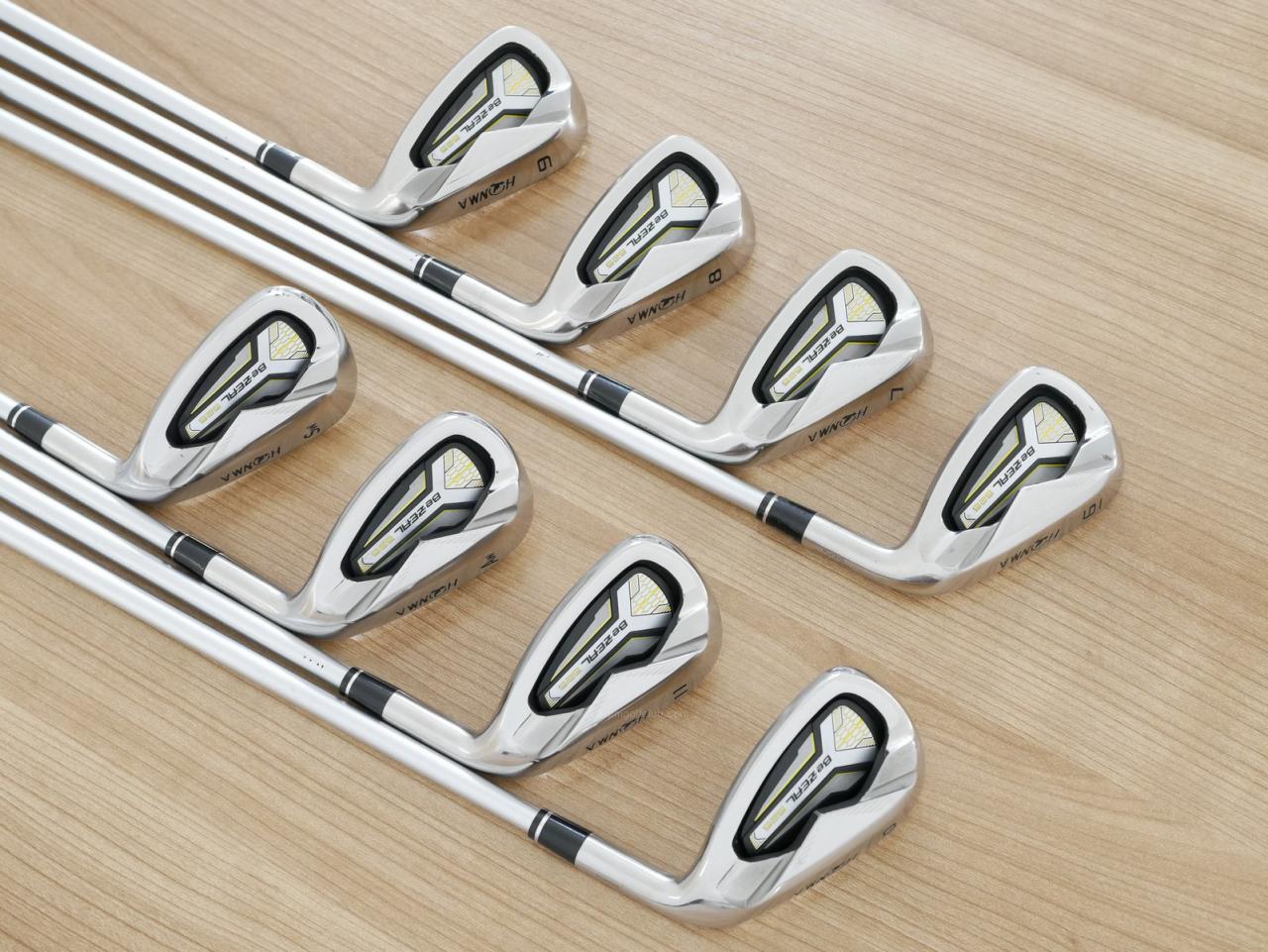 Iron set : Honma : ชุดเหล็ก Honma Bezeal 525 (ออกปี 2016 รุ่นนี้ใบใหญ่ที่สุดของ Honma) มีเหล็ก 6-11,Aw,Sw (8 ชิ้น เทียบเท่า 5-Pw,Aw,Sw) ก้านกราไฟต์ Honma Vizard 48 Flex S