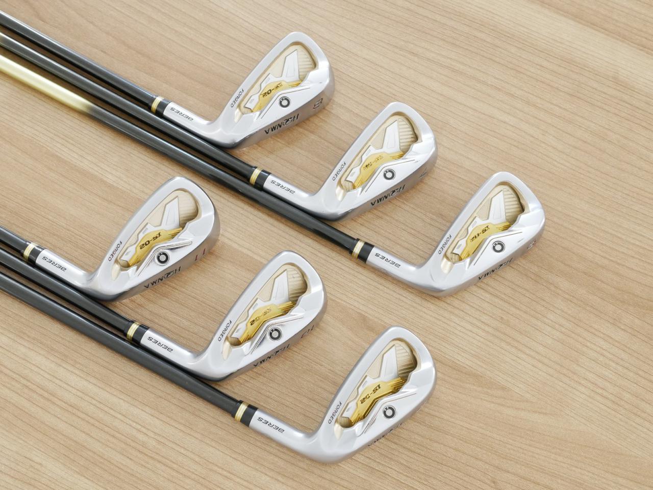 Iron set : Honma : ชุดเหล็ก Honma Beres IS-02 (หน้าเด้ง Forged) มีเหล็ก 6-11 (6 ชิ้น เทียบเท่า 5-Pw) ก้าน ARMRQ 6 (49) Flex R (2 ดาว)