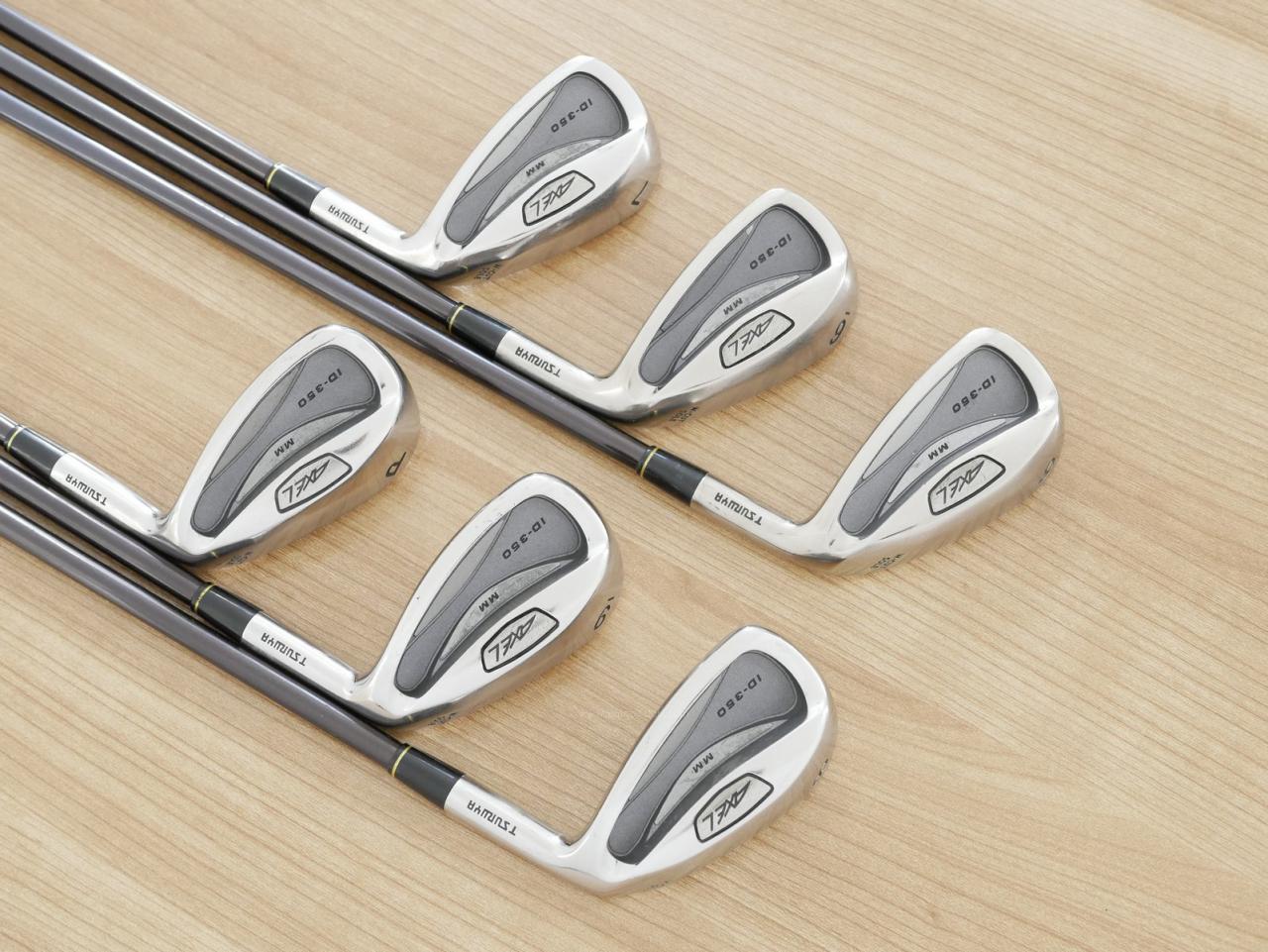 Iron set : Tsuruya : ชุดเหล็ก Tsuruya AXEL MM (ใบใหญ่) มีเหล็ก 5-Pw (6 ชิ้น) ก้านกราไฟต์ Flex R