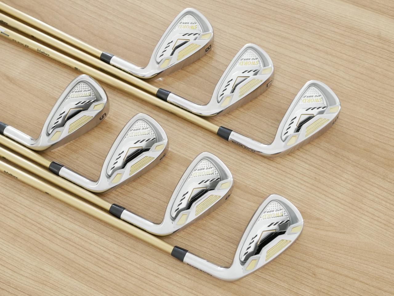 Iron set : Katana : ชุดเหล็ก Katana Sword ATC-589b (ปี 2017) มีเหล็ก 6-Pw,Aw,Sw (7 ชิ้น) ก้านกราไฟต์ Fujikura Speeder 589 Flex R