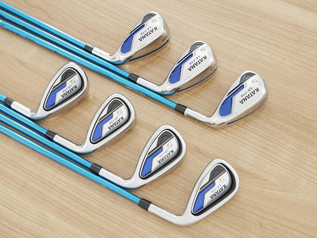 Iron set : Katana : ชุดเหล็กกระเทย Katana LX-770 มีเหล็ก 6-Pw,Aw,Sw (7 ชิ้น เบอร์ 6 ตีระยะเท่าเหล็ก 5 ปกติ) ก้านกราไฟต์ Fujikura Speeder Five Flex R
