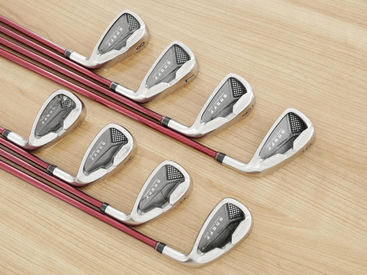 Iron set : Daiwa : ชุดเหล็ก Daiwa OnOff (ใบใหญ่ ตีง่าย ไกล) มีเหล็ก 5-Pw,Aw,Sw (8 ชิ้น) ก้านกราไฟต์ Flex S