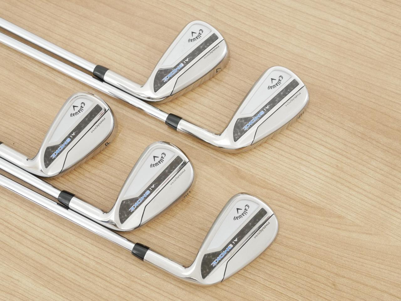 Iron set : Callaway : ชุดเหล็ก Callaway Paradym Ai Smoke (ออกปี 2024 ตีง่ายมาก ไกล Japan Spec.) มีเหล็ก 6-Pw (5 ชิ้น) ก้านเหล็ก NS Pro 950 Neo Flex S