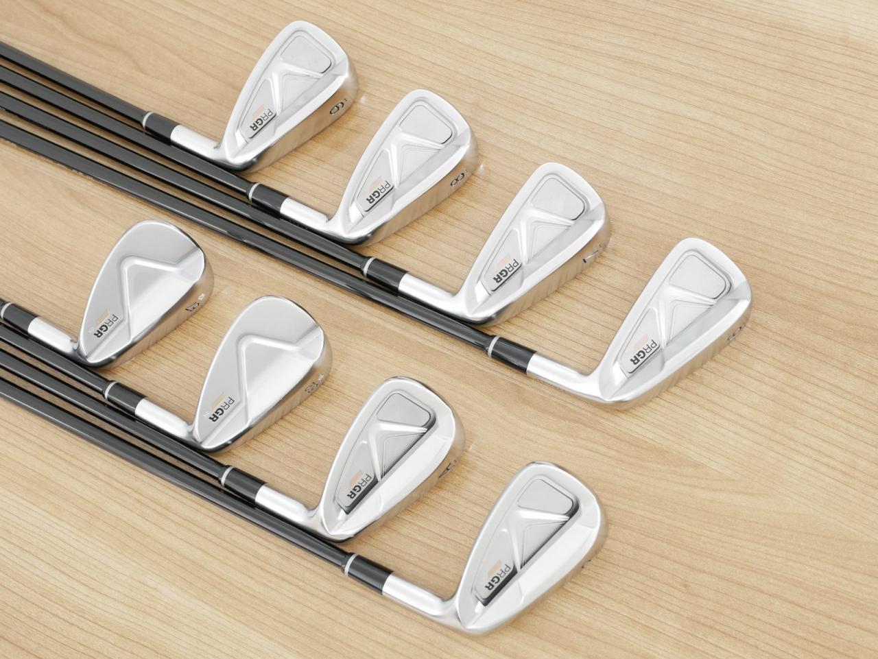 Iron set : PRGR : ชุดเหล็ก PRGR 05 Forged (รุ่นปี 2023) มีเหล็ก 6-Pw,Aw,52,57 (8 ชิ้น) ก้านกราไฟต์ Fujikura MCI Flex SR