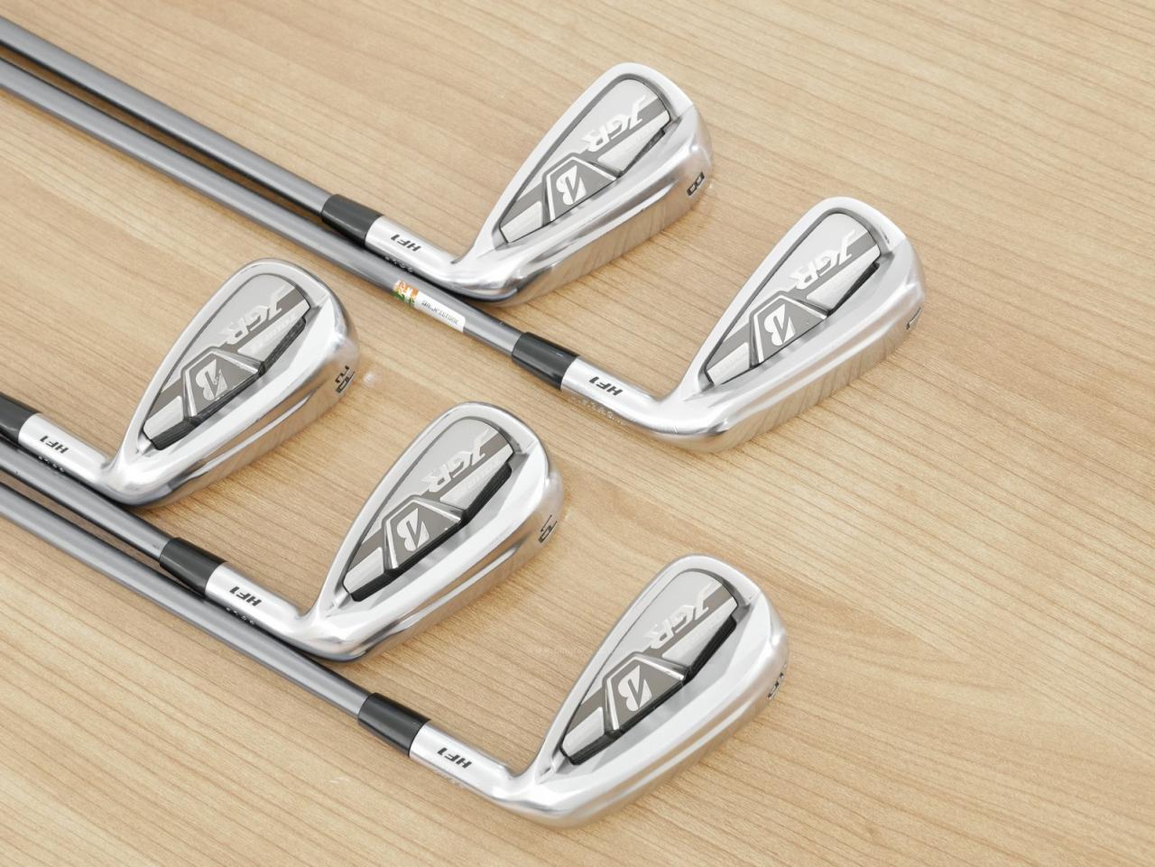 Iron set : Bridgestone : ชุดเหล็ก Bridgestone Tour B JGR HF1 Forged (รุ่นปี 2018 ตีไกลกว่าปกติ 2 เบอร์) มีเหล็ก 7-P1,P2 (5 ชิ้น) ก้านกราไฟต์ Fujikura Air Speeder (R)
