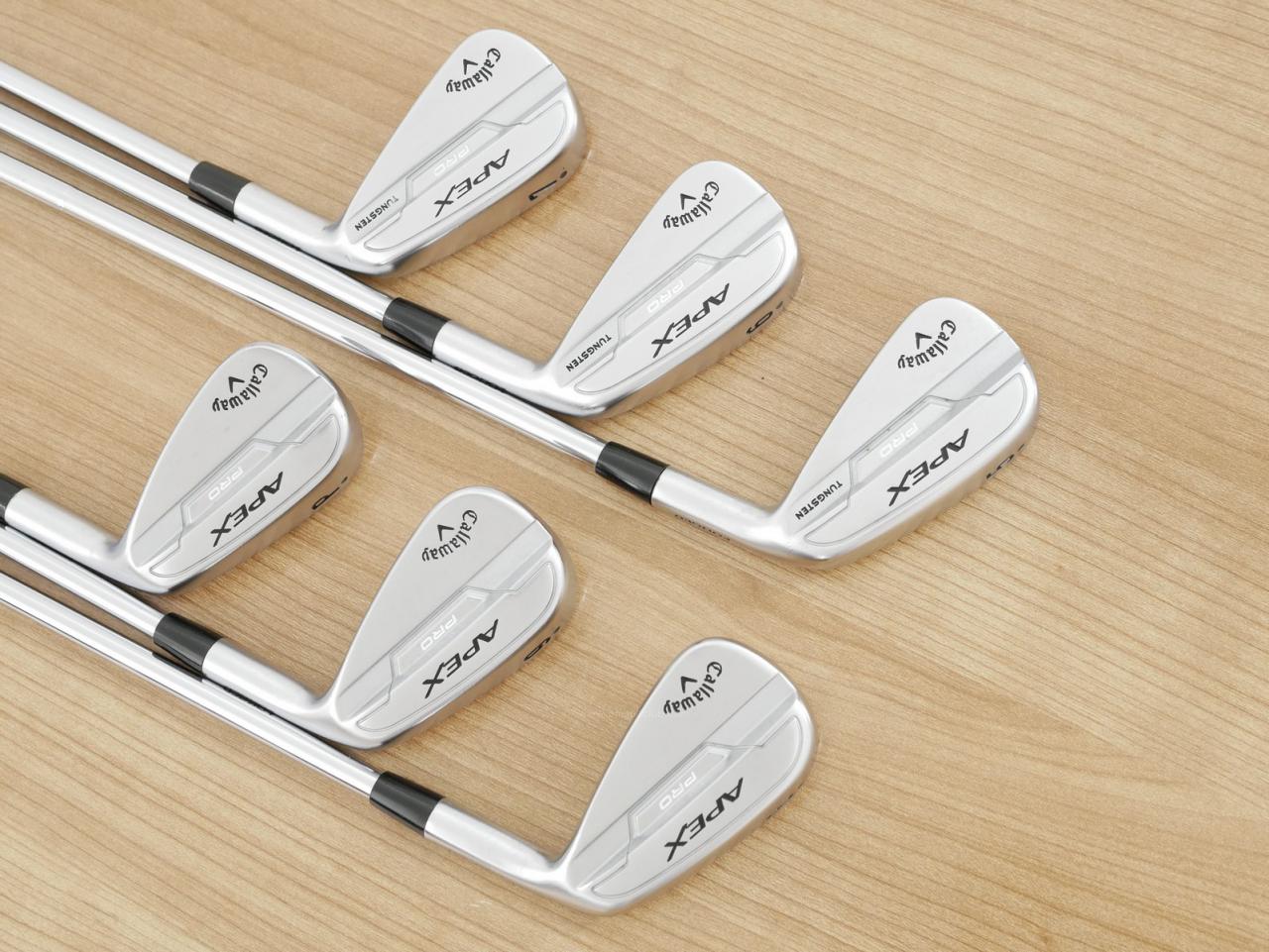 Iron set : Callaway : ชุดเหล็ก Callaway APEX Pro Forged (ออกปี 2022) มีเหล็ก 5-Pw (6 ชิ้น) ก้านเหล็ก True Temper Elevate ETS 115 VSS Pro Flex S