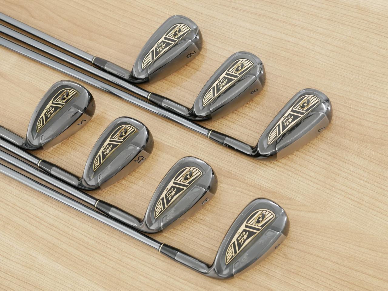 Iron set : Tsuruya : ชุดเหล็ก Tsuruya AXEL Gold Premium III (ออกปี 2019 ของใหม่ 6 หมื่นกว่าบาท หน้าเด้งสุดๆ ไกลสุดๆๆ) มีเหล็ก 7-Pw,Aw,As,Sw (7 ชิ้น) ก้านกราไฟต์ Flex R