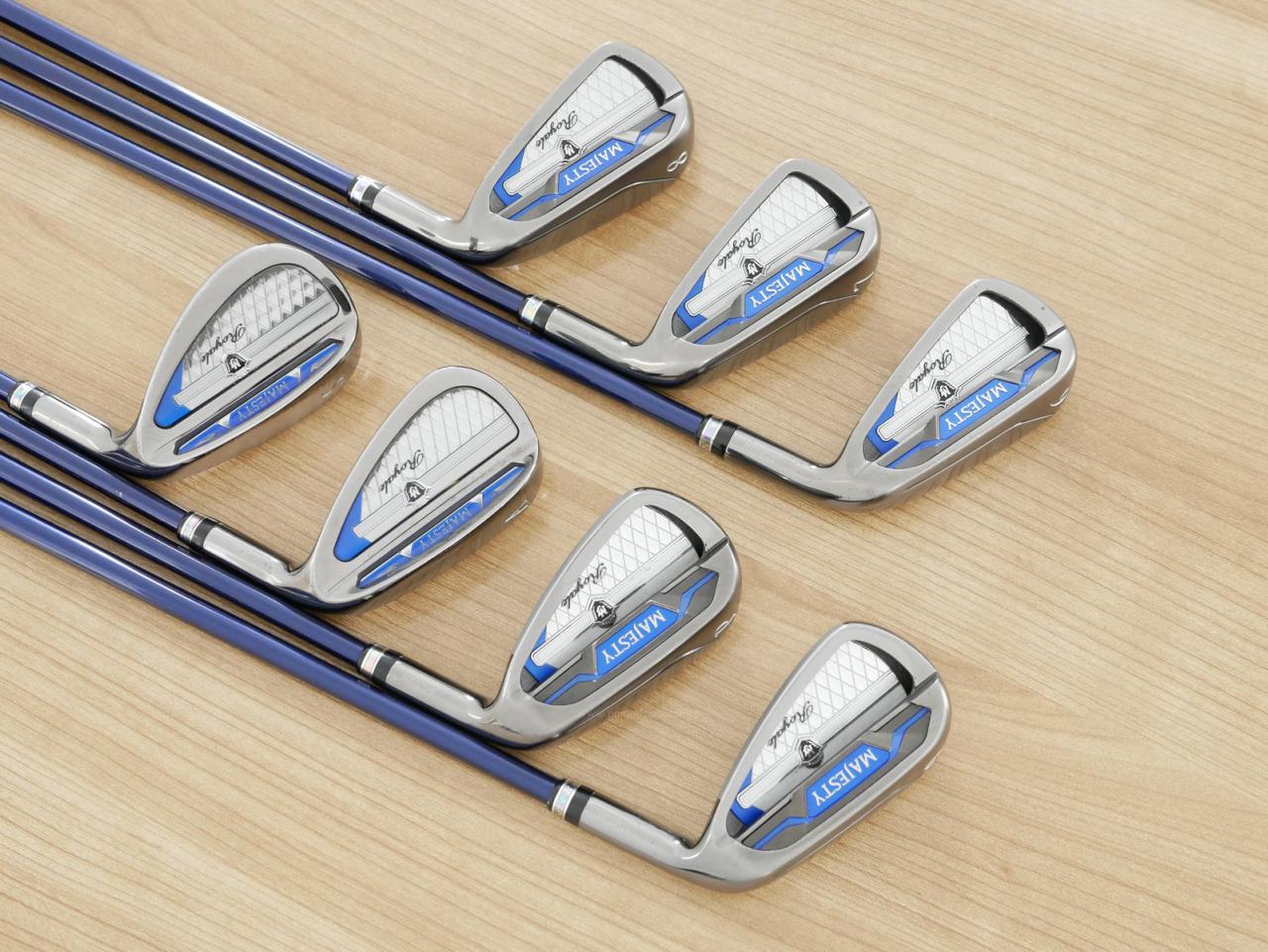 Iron set : Maruman : ชุดเหล็ก Maruman Majesty Royale (รุ่นท๊อปสุด ล่าสุด ออกปี 2024 ของใหม่ 9 หมื่นบาท) มีเหล็ก 6-Pw,Aw,Sw (7 ชิ้น เบอร์ 6 ตีระยะเท่าเบอร์ 5 ของรุ่นอื่น) ก้านกราไฟต์ Flex SR