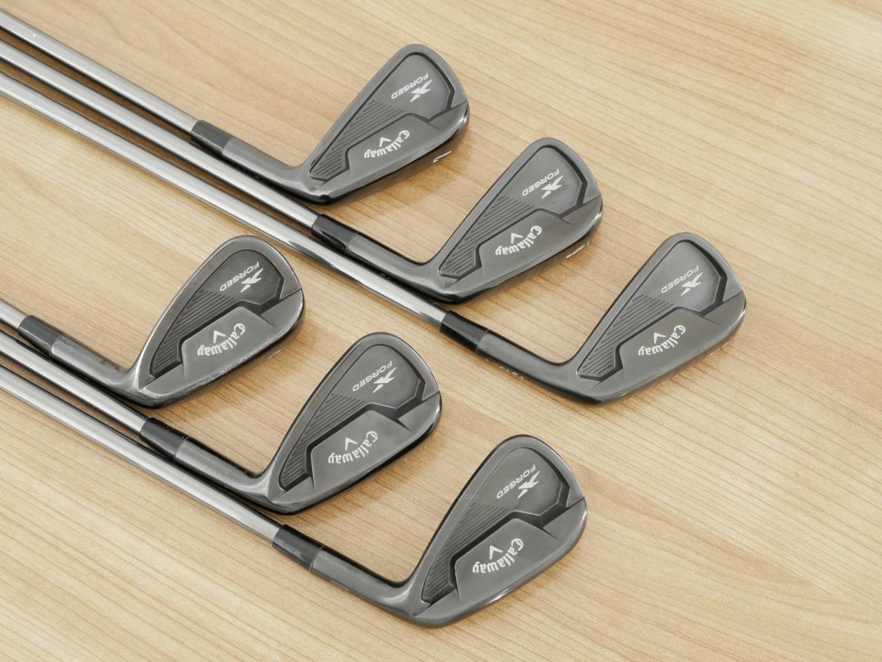 Iron set : Callaway : ชุดเหล็ก Callaway X Forged Star Black Limited (ออกปี 2021 หายากมากๆ) มีเหล็ก 5-Pw (6 ชิ้น) ก้านเหล็ก NS Pro Modus 105 Flex S