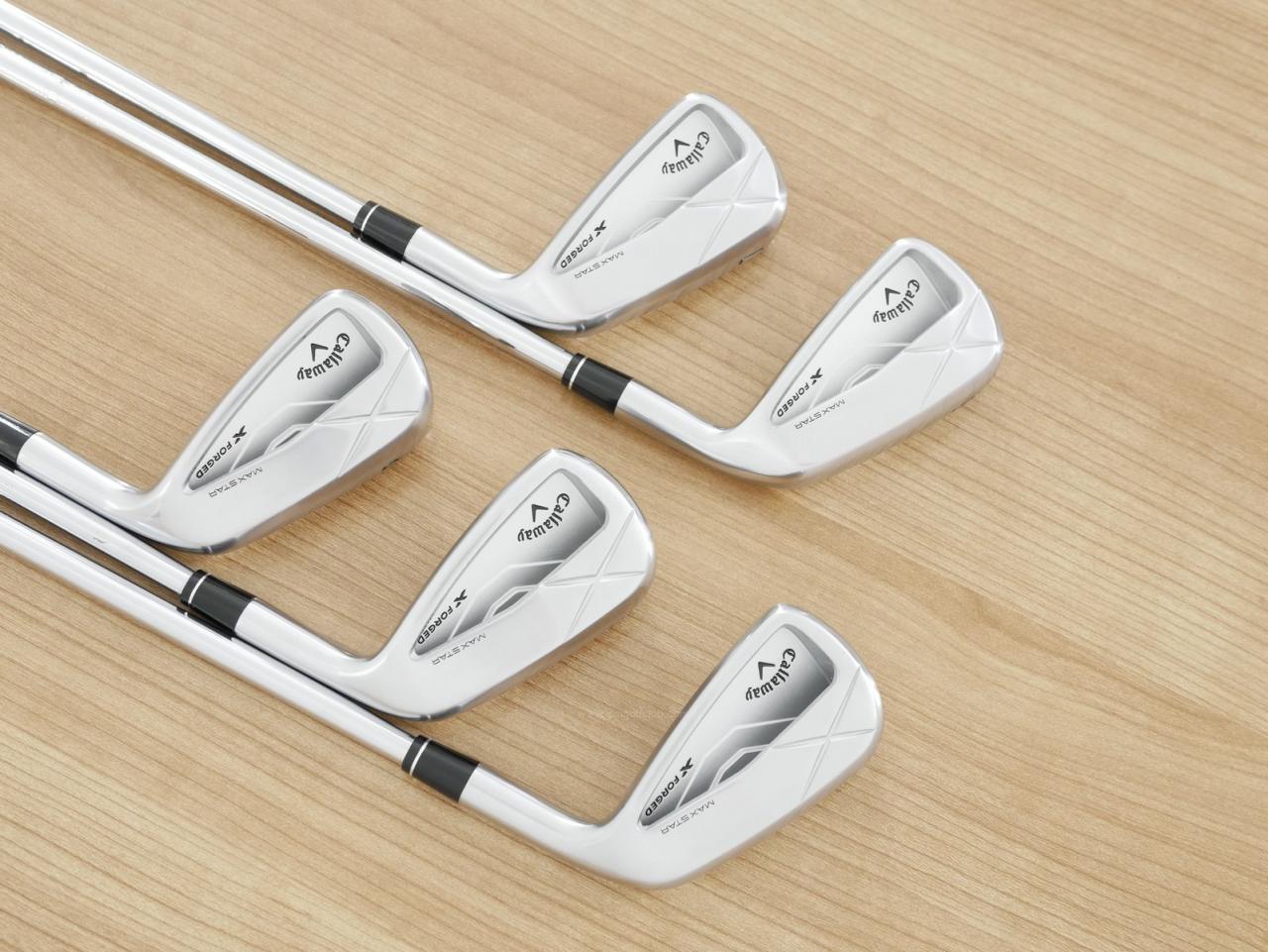 Iron set : Callaway : ชุดเหล็ก Callaway X Forged MAX Star (รุ่นล่าสุด ออกปี 2025) มีเหล็ก 6-Pw (5 ชิ้น) ก้านเหล็ก NS Pro 950 NEO Flex S