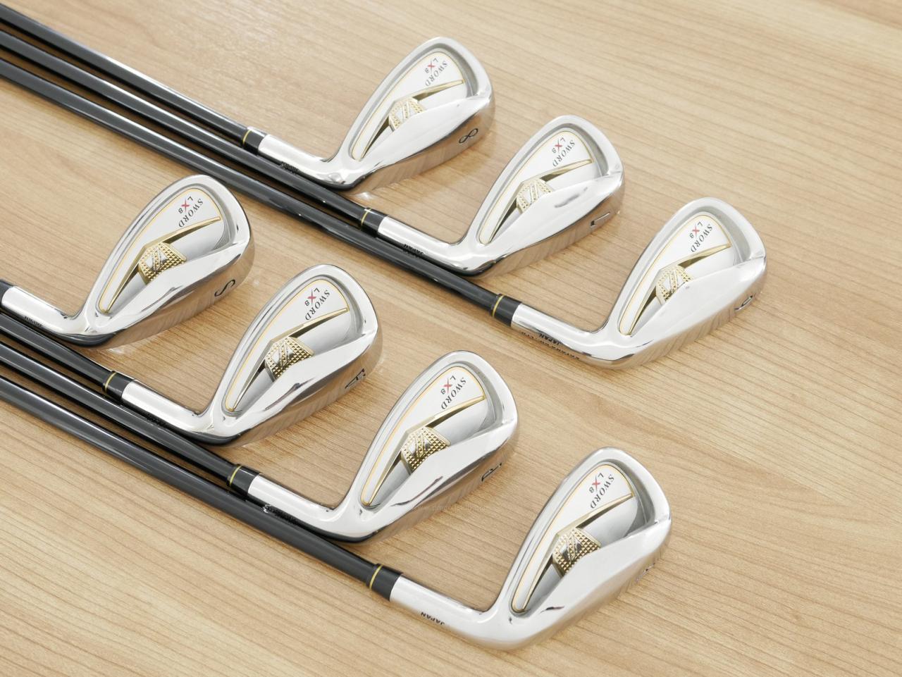 Iron set : Katana : ชุดเหล็ก Katana Sword LX-8 (ใบใหญ่ ตีง่าย) มีเหล็ก 6-Pw,Aw,Sw (7 ชิ้น) ก้านกราไฟต์ FLex SR