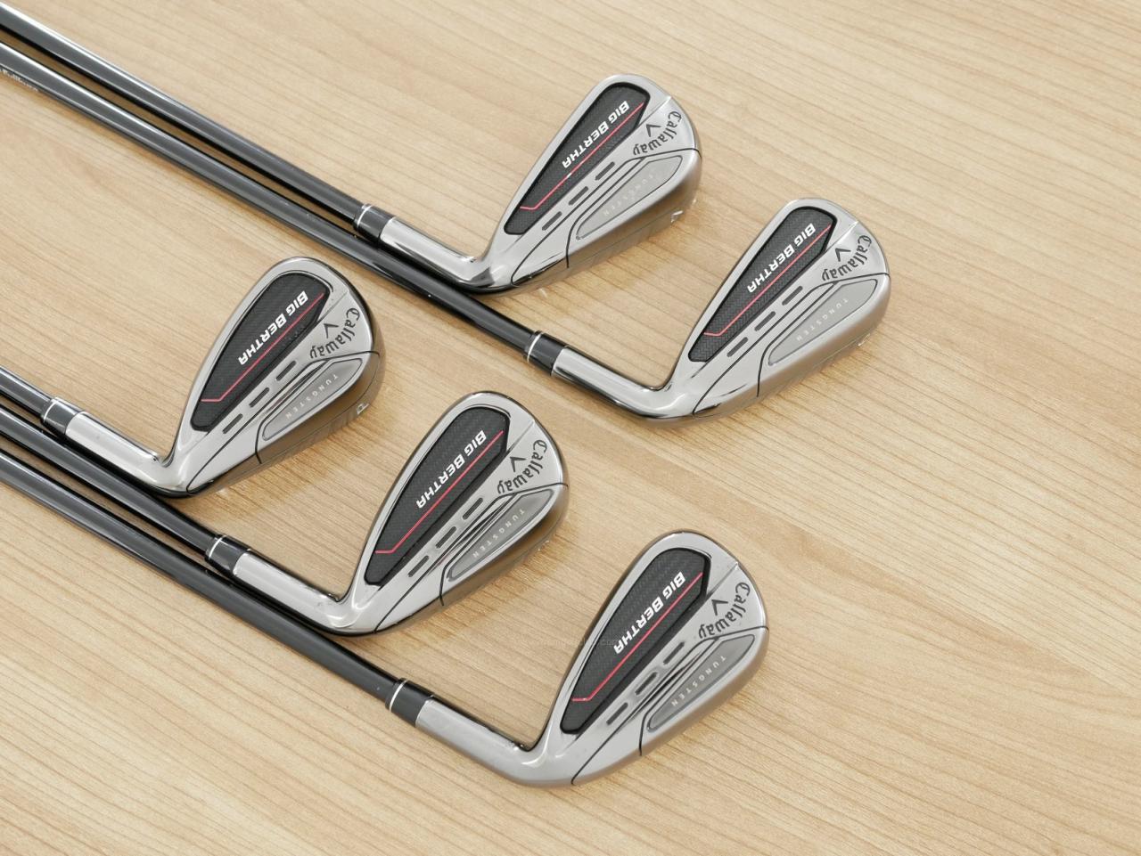 Iron set : Callaway : ชุดเหล็ก Callaway Big Bertha (ออกปี 2023 ตีง่ายที่สุดของ Callaway) มีเหล็ก 6-Pw (5 ชิ้น) ก้านกราไฟต์ Fujikura Speeder NX Flex R