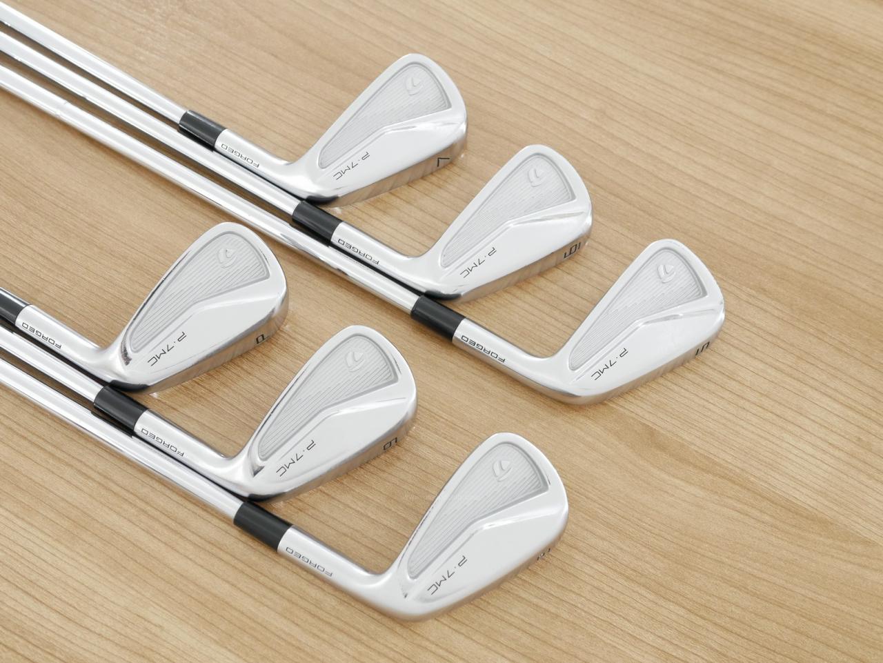 Iron set : Taylormade : ชุดเหล็ก Taylormade P7MC Forged (ซีรี่ย์ท้อปสุด ออกปี 2021) มีเหล็ก 5-Pw (6 ชิ้น) ก้านเหล็ก Dynamic Gold EX Weight Lock Tour Issue S200