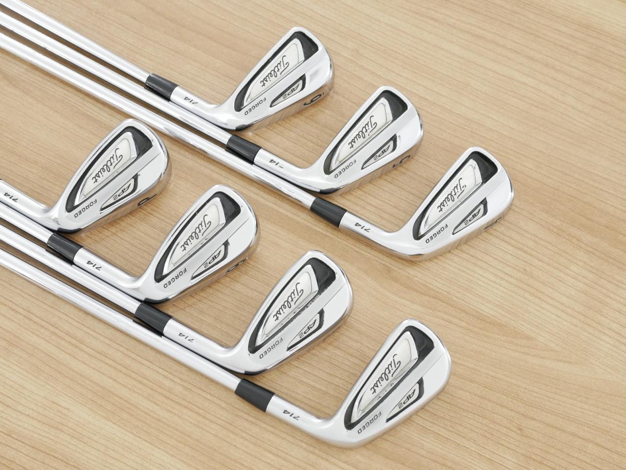 Iron set : Titleist : ชุดเหล็ก Titleist AP2 714 Forged มีเหล็ก 4-Pw (7 ชิ้น) ก้านเหล็ก NS Pro 105T Flex S