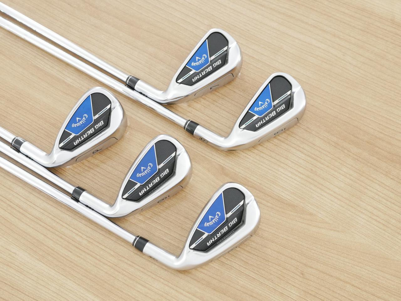 Iron set : Callaway : ชุดเหล็ก Callaway Big Bertha B21 (ออกปี 2021 ตีง่ายที่สุดของ Callaway) มีเหล็ก 6-Pw (5 ชิ้น) ก้านเหล็ก NS Pro 950 NEO Flex S