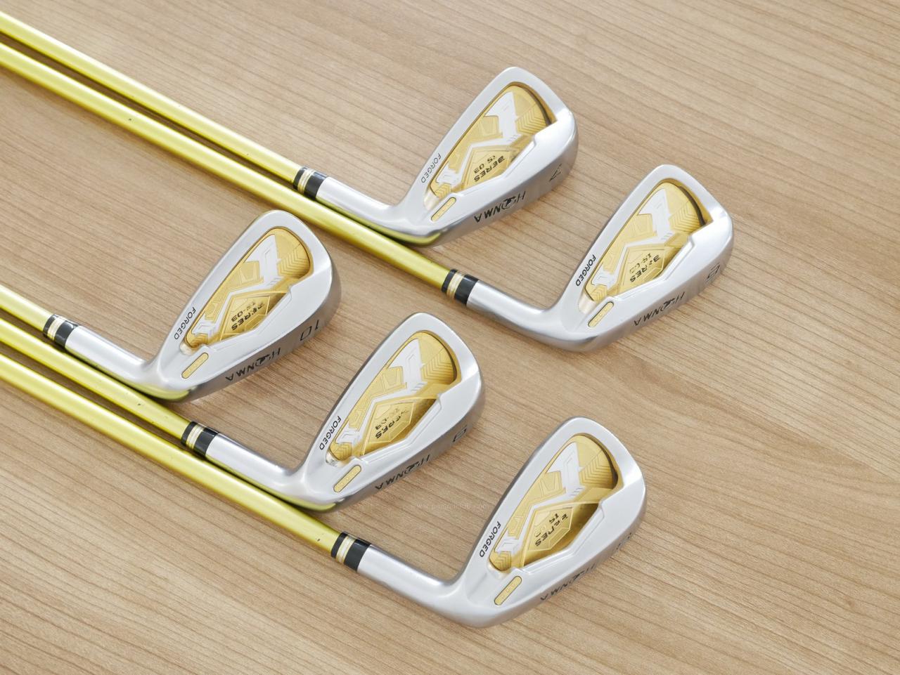 Iron set : Honma : **ก้าน 3 ดาว** ชุดเหล็ก Honma Beres IS-03 (หน้าเด้ง Forged) มีเหล็ก 6-10 (5 ชิ้น) ก้าน ARMRQ 8 (49) Flex R (3 ดาว)