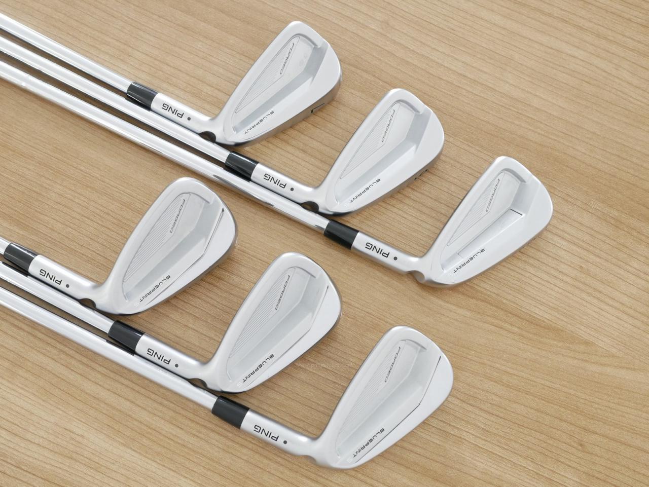 Iron set : Ping : ชุดเหล็ก Ping Blueprint S Forged (รุ่นล่าสุด ออกปี 2024 นุ่ม คม) มีเหล็ก 5-Pw (6 ชิ้น) ก้านเหล็ก NS Pro Modus 105 Flex S