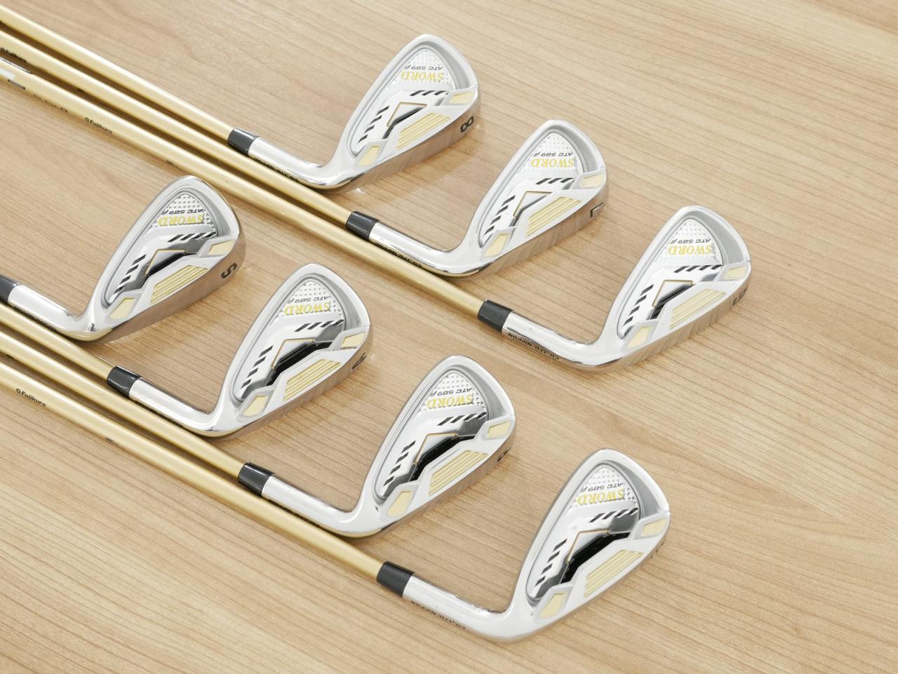 Iron set : Katana : ชุดเหล็ก Katana Sword ATC-589b (ปี 2017) มีเหล็ก 6-Pw,Aw,Sw (7 ชิ้น) ก้านกราไฟต์ Fujikura Speeder 589 Flex R