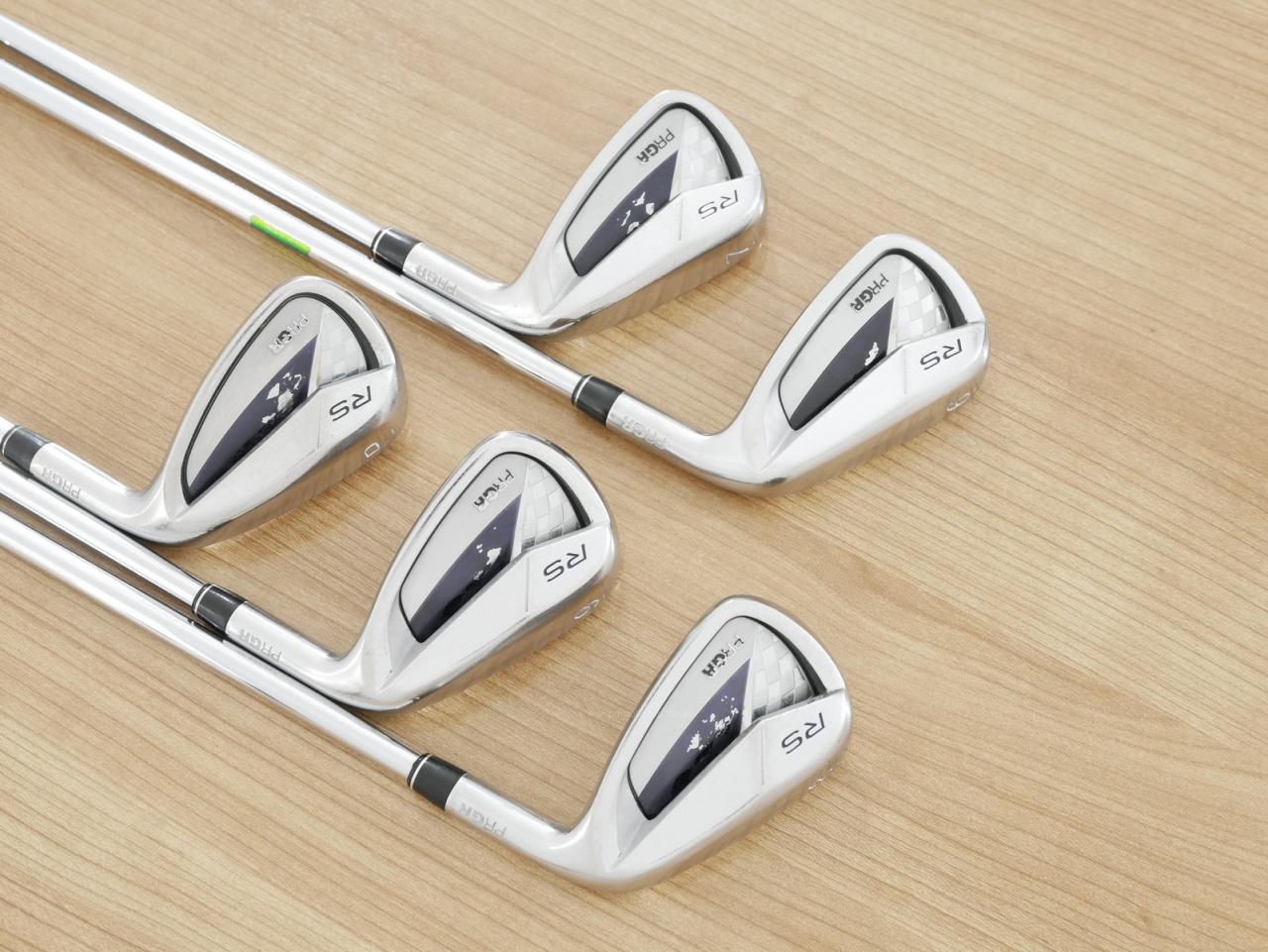 Iron set : PRGR : ชุดเหล็ก PRGR RS Titanium Face (ออกปี 2017 ตีไกล) มีเหล็ก 6-Pw (5 ชิ้น) ก้านเหล็ก NS Pro 95 Flex S (M-43)

