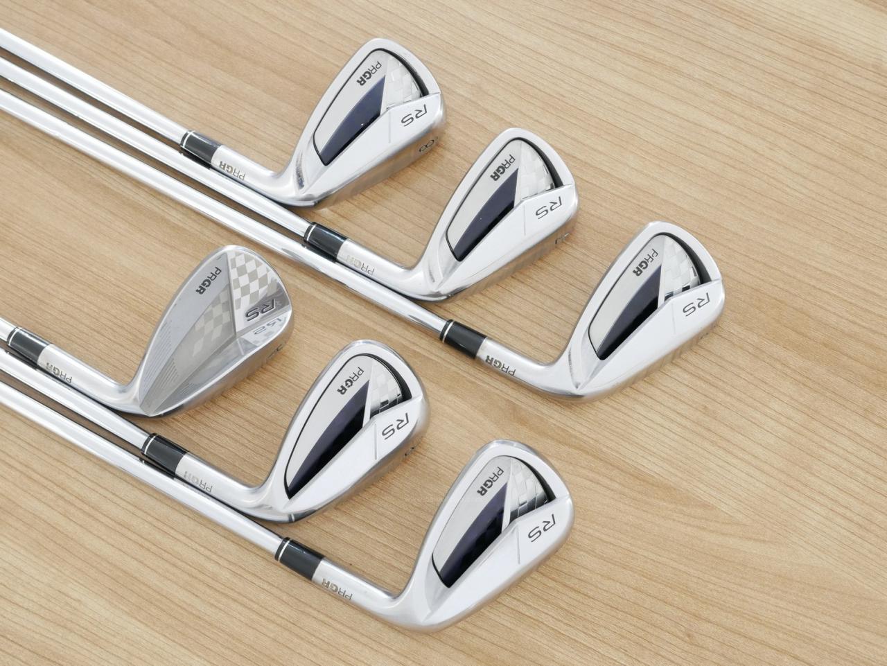 Iron set : PRGR : ชุดเหล็ก PRGR RS Titanium Face (ออกปี 2017 ตีไกล) มีเหล็ก 6-Pw,Aw (6 ชิ้น) ก้านเหล็ก Dynamic Gold S200