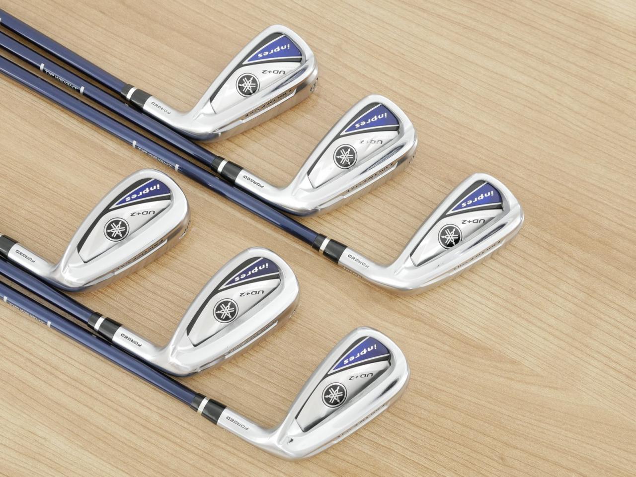 Iron set : Yamaha : ชุดเหล็ก Yamaha Inpres UD+2 (ออกปี 2019 ตีไกลที่สุด ไกลกว่าเหล็กทั่วไป 2 เบอร์ หน้าเด้ง COR 0.822) มีเหล็ก 7-Pw,Aw,As (6 ชิ้น) ก้านกราไฟต์ Flex R