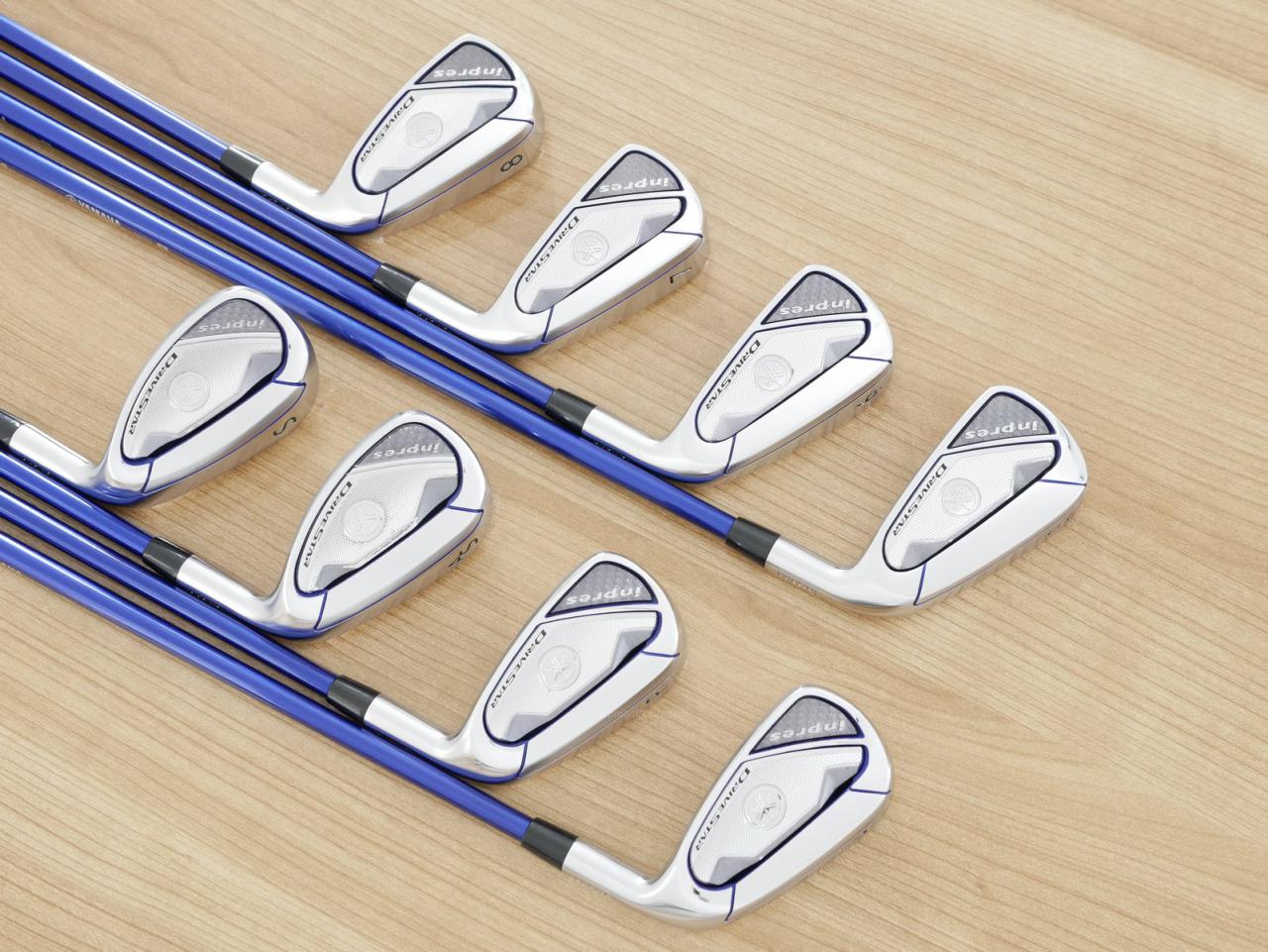 Iron set : Yamaha : ชุดเหล็ก Yamaha Inpres DriveStar (ออกปี 2023 ตีไกลที่สุด ไกลกว่าเหล็กทั่วไป 2 เบอร์ หน้าเด้งมากๆ) มีเหล็ก 5-Pw,As,Sw (8 ชิ้น) ก้านกราไฟต์ Fujikura Speeder NX M423i Flex R