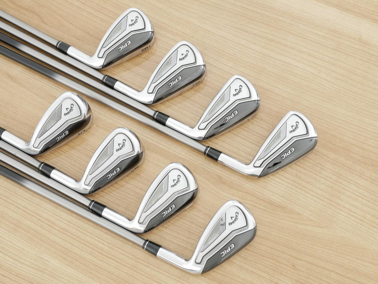 Iron set : Callaway : ชุดเหล็ก Callaway EPIC Forged Star (รุ่นท้อปสุด ปี 2020 ตีไกลกว่าปกติ 2 เบอร์) มีเหล็ก 6-Pw,Aw,Gw,Sw (8 ชิ้น) ก้านกราไฟต์ Fujikura Speeder Evolution Flex SR