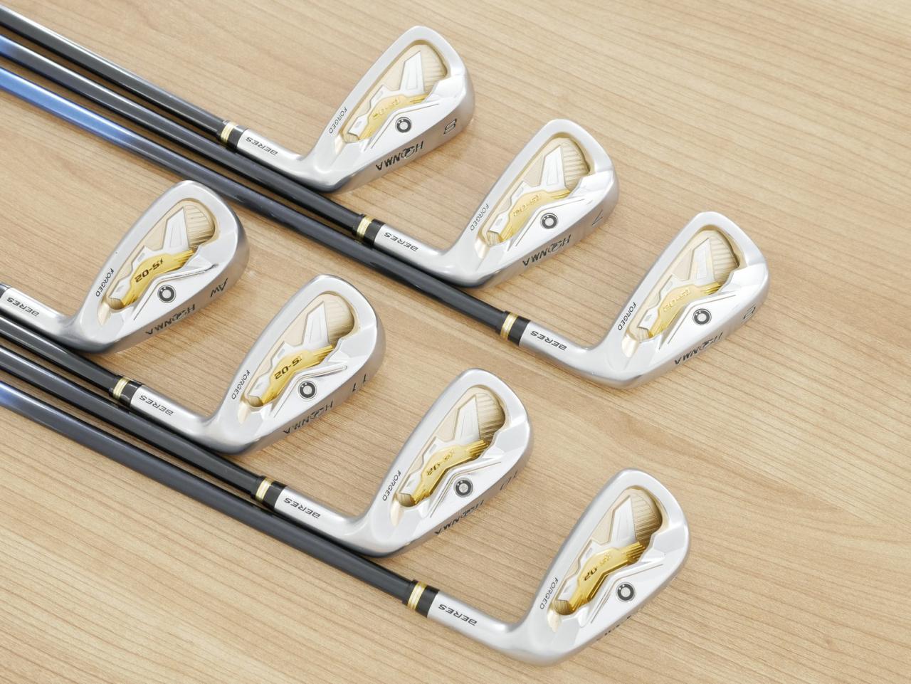 Iron set : Honma : ชุดเหล็ก Honma Beres IS-02 (หน้าเด้ง Forged) มีเหล็ก 6-11,Aw (7 ชิ้น เทียบเท่า 5-Pw,Aw) ก้าน ARMRQ 6 (54) Flex R (2 ดาว)