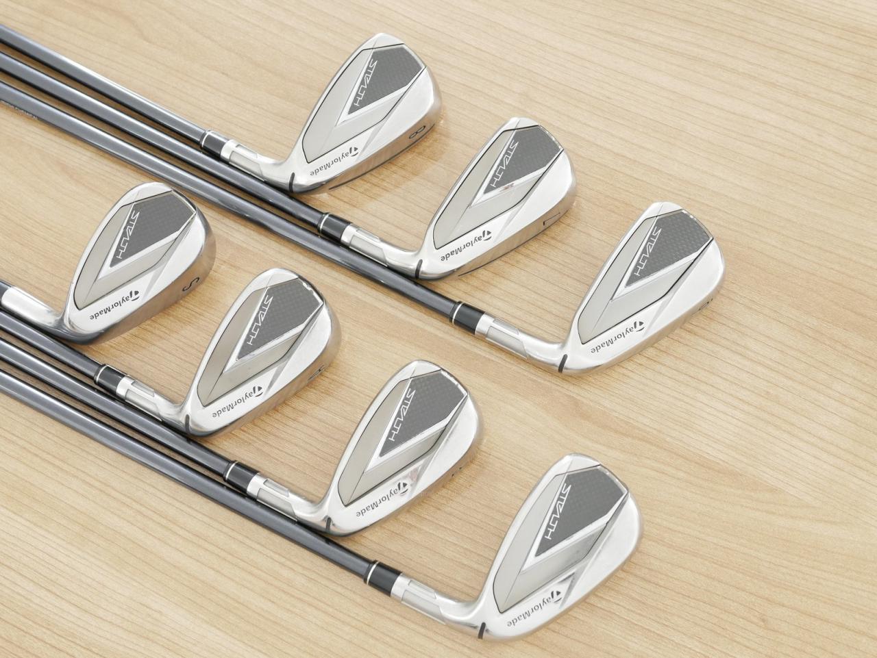 Iron set : Taylormade : ชุดเหล็ก Taylormade Stealth (ออกปี 2022 Japan Spec.) มีเหล็ก 6-Pw,Aw,Sw (7 ชิ้น) ก้านกราไฟต์ Mitsubishi Tensei TM60 Flex S