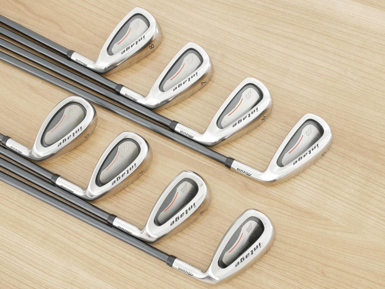 Iron set : Mizuno : ชุดเหล็ก Mizuno Intage Titanium (รุ่นท๊อป ใบใหญ่ ตีไกลมาก) มีเหล็ก 5-Pw,Aw,Sw (8 ชิ้น) ก้านกราไฟต์ Flex R