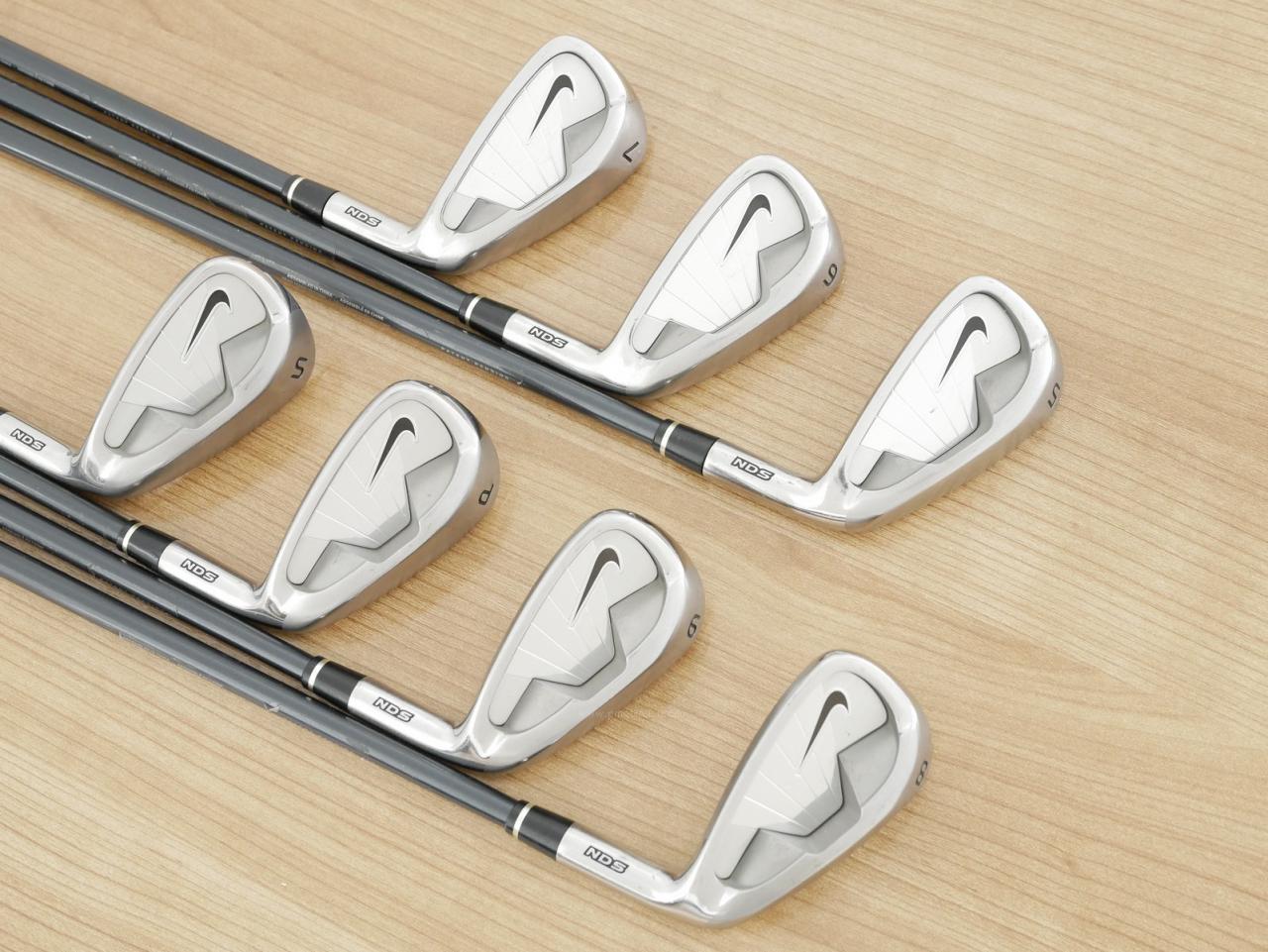 Iron set : Other Brand : ชุดเหล็ก Nike NDS มีเหล็ก 5-Pw,Sw (7 ชิ้น) ก้านกราไฟต์ Flex S