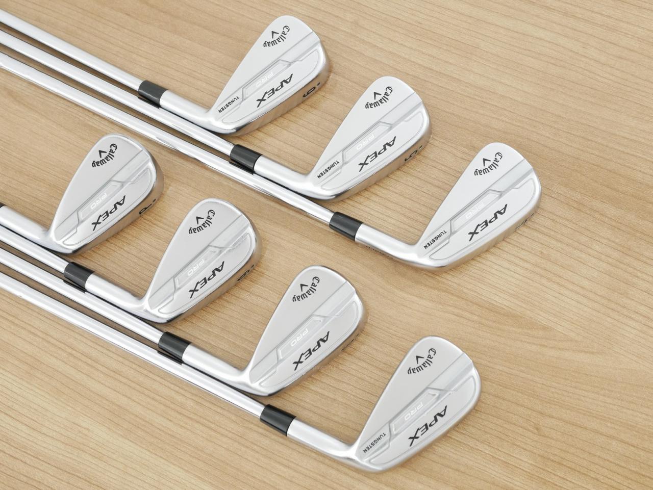 Iron set : Callaway : ชุดเหล็ก Callaway APEX Pro Forged (ออกปี 2022) มีเหล็ก 4-Pw (7 ชิ้น) ก้านเหล็ก NS Pro Modus 105 Flex S