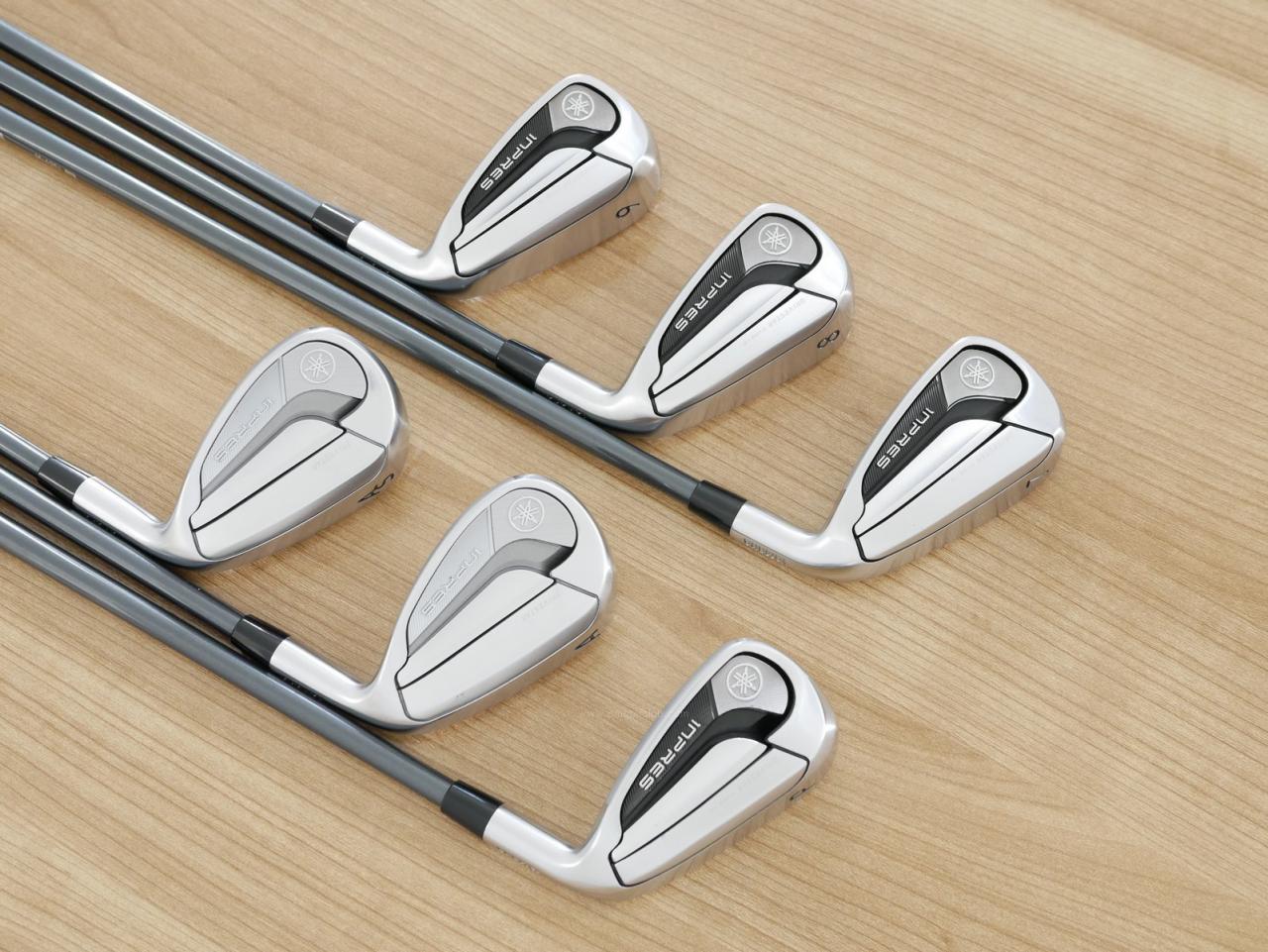 Iron set : Yamaha : ชุดเหล็ก Yamaha Inpres DriveStar Type D (รุ่นล่าสุด ออกปี 2024 ตีไกลที่สุด ไกลกว่าเหล็กทั่วไป 2 เบอร์ หน้าเด้งมากๆ) มีเหล็ก 7-Pw,Aw,As (6 ชิ้น) ก้านกราไฟต์ Fujikura Speeder NX M-425i Flex SR