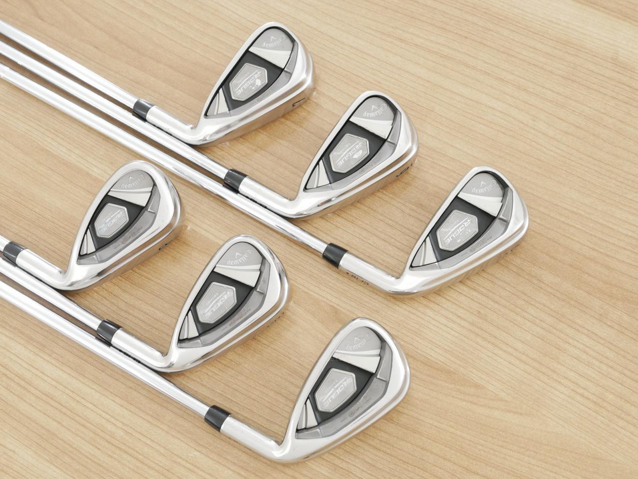 Iron set : Callaway : ชุดเหล็ก Callaway Rogue Star CF18 (ออกปี 2018 ตีง่าย ไกลมากๆ) มีเหล็ก 5-Pw (6 ชิ้น) ก้านเหล็ก NS Pro ZELOS 7 Flex S